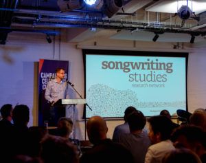 Ivors Academy CEO Graham Davies welcomes guests to the second Songwriting Studies Research Network event
